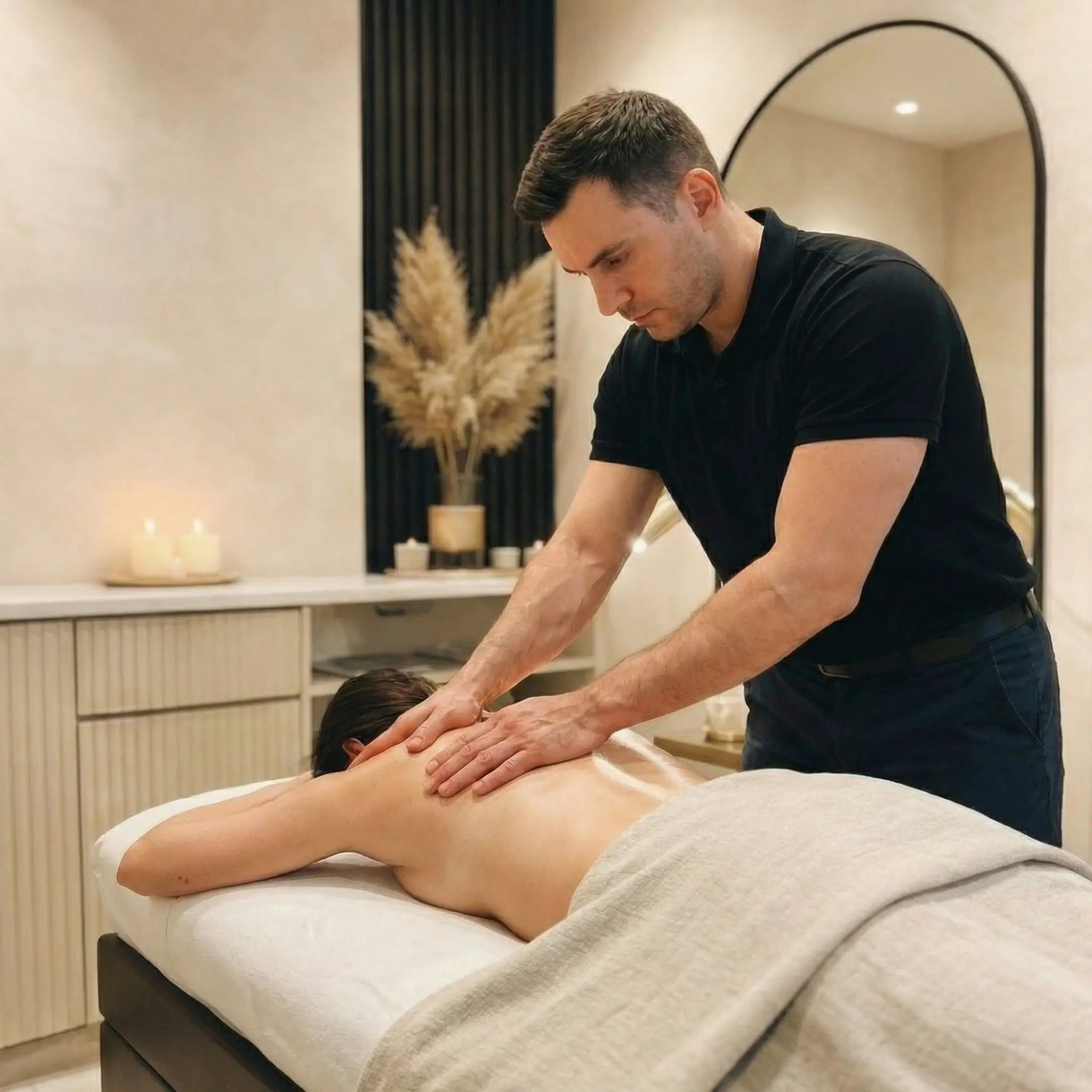 Modelka AI w gabinecie masażu